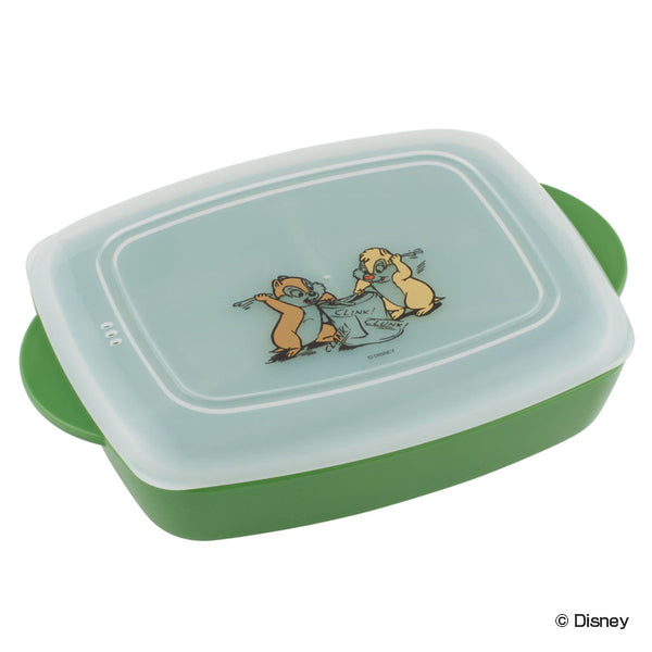 ランチプレート フタ付き 24.5cm チップ＆デール おうちで食べるお弁当箱 プラスチック