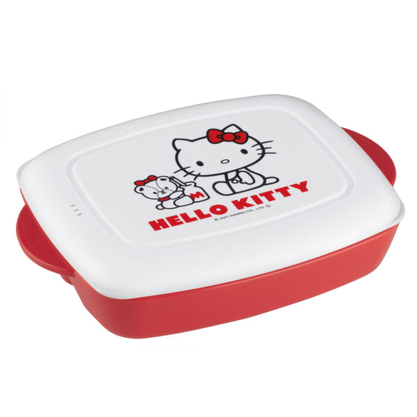 ランチプレート フタ付き 24.5cm ハローキティ おうちで食べるお弁当箱 プラスチック