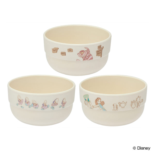 ボウル 9.5cm 3個入り ふしぎの国のアリス プラスチック
