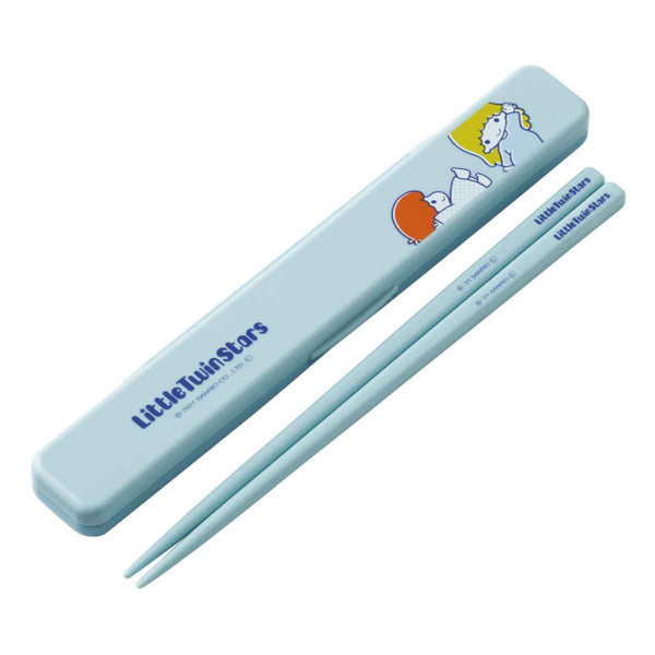 箸箱セット 抗菌 箸 18cm 音の鳴らない箸箱セット リトルツインスターズ レトロ