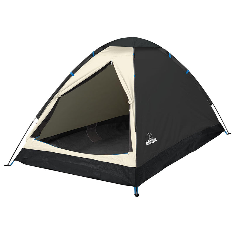 テント 2人用 組立式ドームテント ブラック