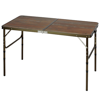 アウトドアテーブル 60×120cm 高さ4段階調節付 ビストロフォールディングテーブル キャプテンスタッグ