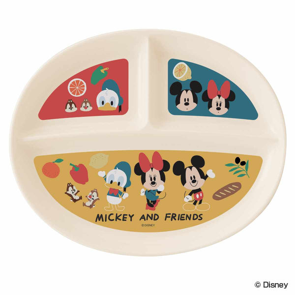 ランチプレート 25cm 食洗機対応 ミッキーマウス フレンズ フード プラスチック