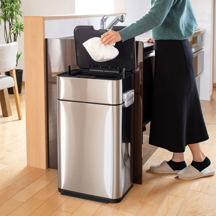 ゴミ箱 58L HOALU ステンレス -15