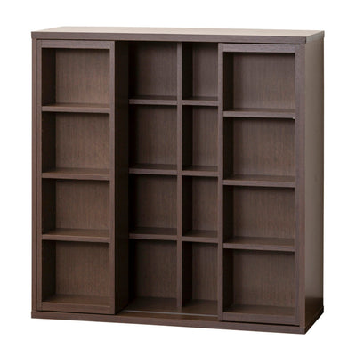 コミックラック 本棚 スライドシェルフ 深型 幅90cm