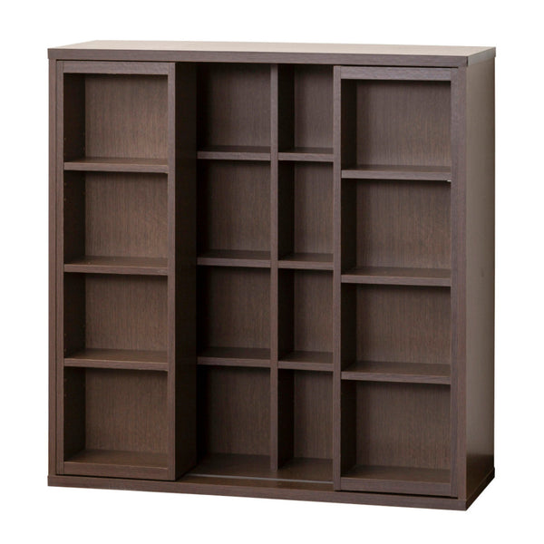 コミックラック 本棚 スライドシェルフ 深型 幅90cm