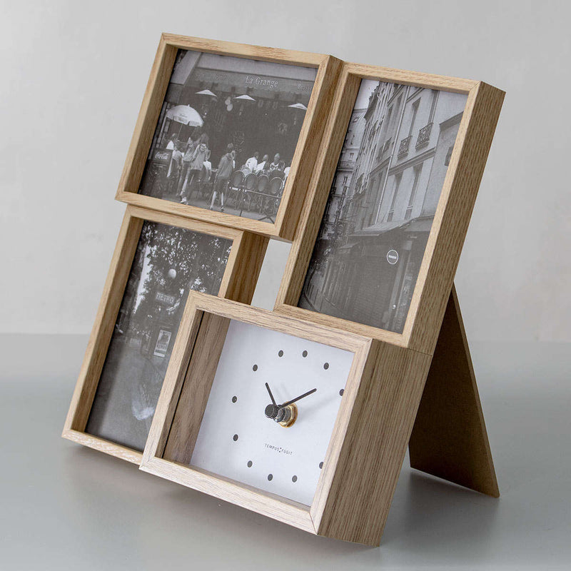 時計 BIT4 ASH 写真立て 木製 北欧風