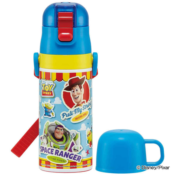 水筒 キッズ 420ml ステンレス 2way 直飲み コップ トイ・ストーリー