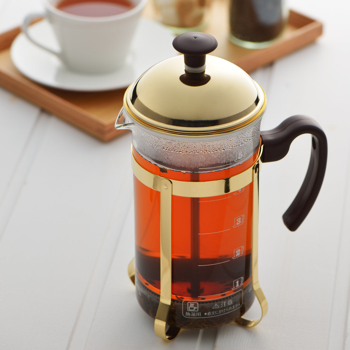 コーヒープレス ティーサーバー 750ml モカブラウン 強化ガラス – ハウジー