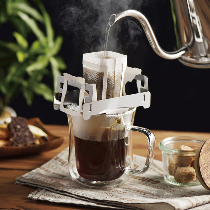 ドリップバックホルダー モカブラウン ステンレス -2