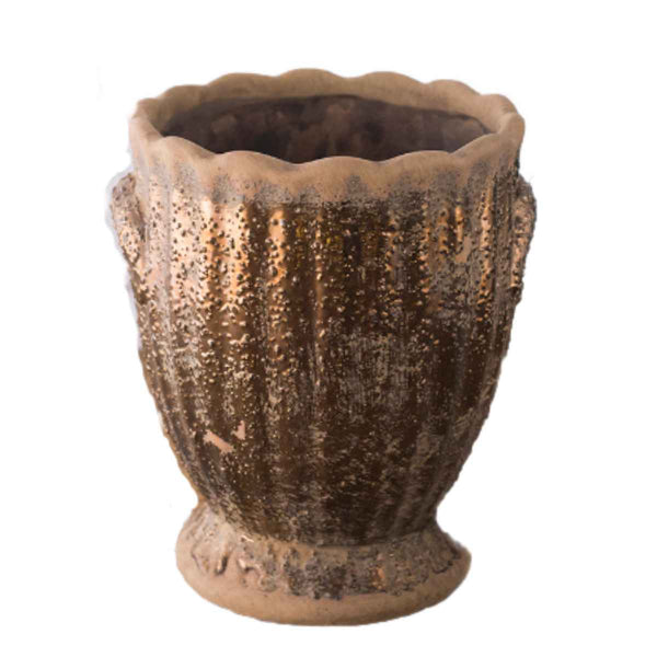 花瓶 セラミックベース 高さ15.5cm -1