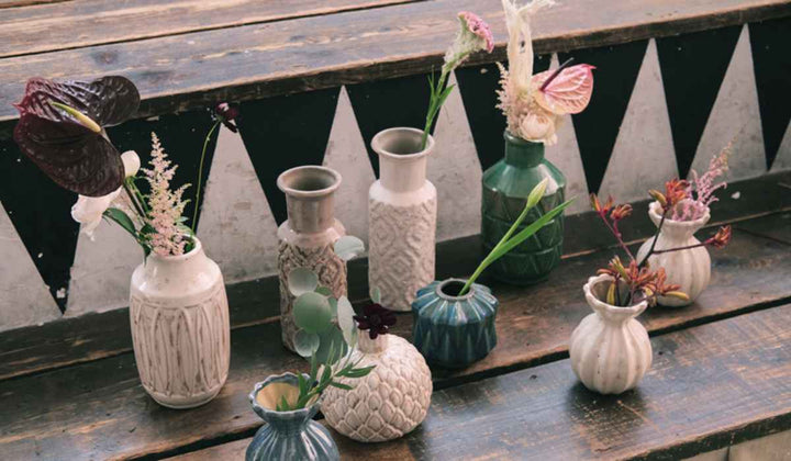 花瓶 セラミックベース 直径10×高さ26cm -14