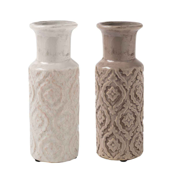 花瓶 セラミックベース 直径10×高さ26cm -9