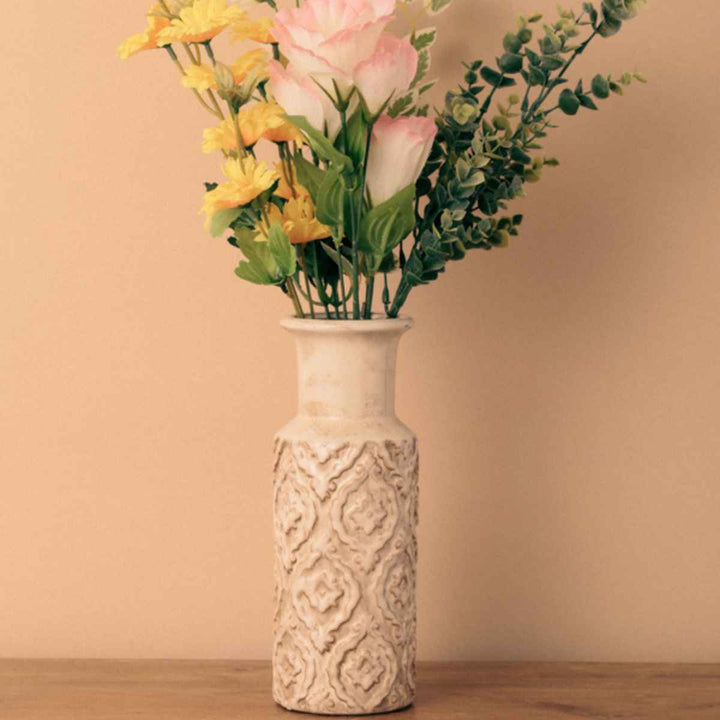 花瓶 セラミックベース 直径10×高さ26cm -10