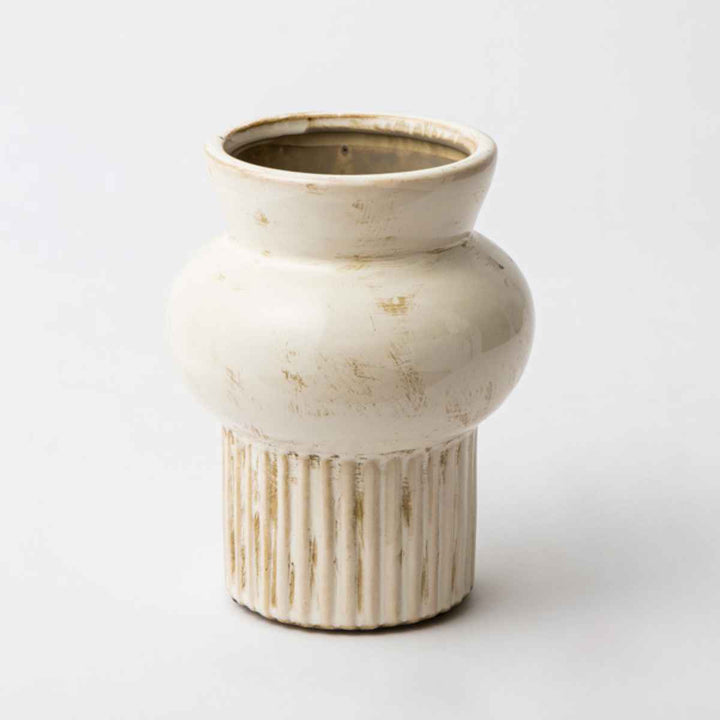 花瓶 セラミックベース 直径13×高さ17cm -2