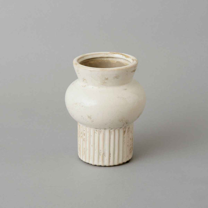 花瓶 セラミックベース 直径13×高さ17cm -3