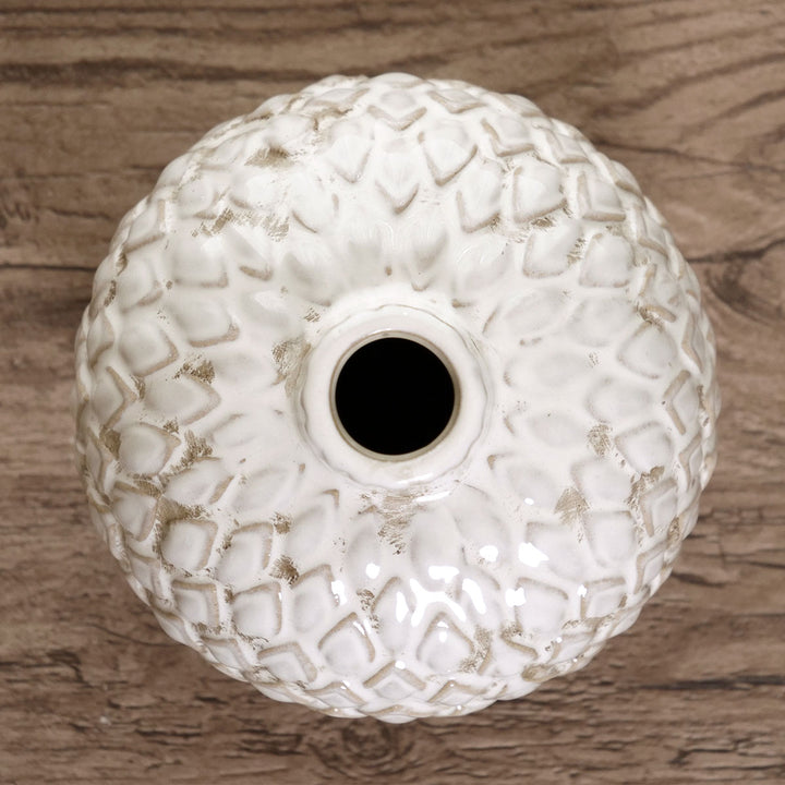 花瓶 セラミックベース 直径14.5×高さ15cm -15