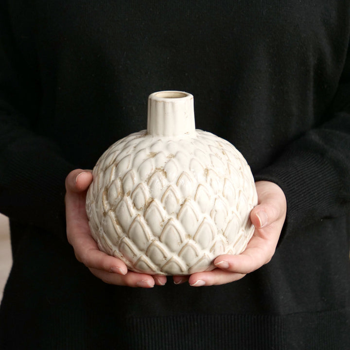 花瓶 セラミックベース 直径14.5×高さ15cm -5