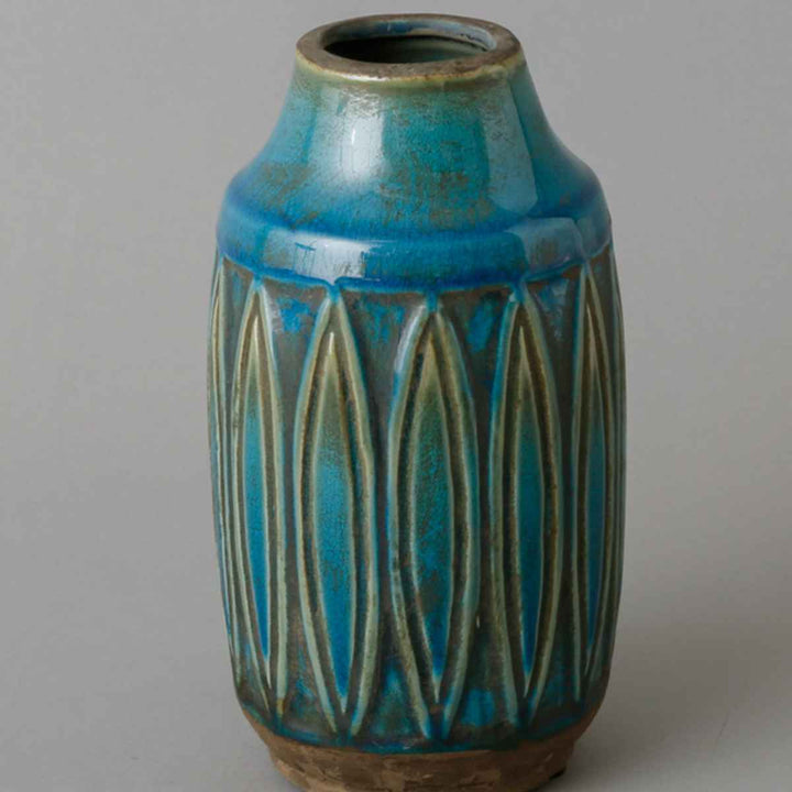 花瓶 セラミックベース 直径11×高さ23cm -15