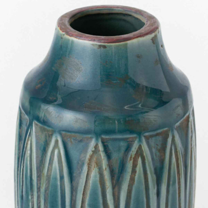 花瓶 セラミックベース 直径11×高さ23cm -16