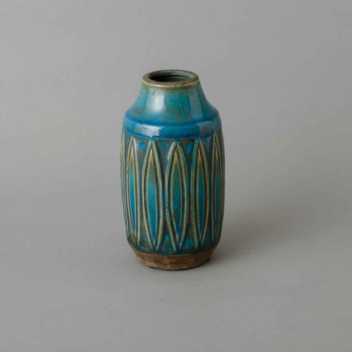 花瓶 セラミックベース 直径11×高さ23cm -18