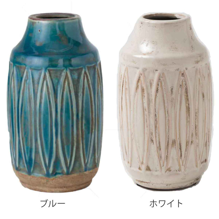 花瓶 セラミックベース 直径11×高さ23cm -5