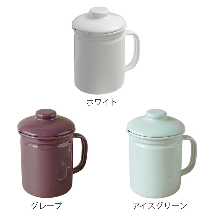 オイルポット 1L ホームピッカーホーロー 日本製 -3