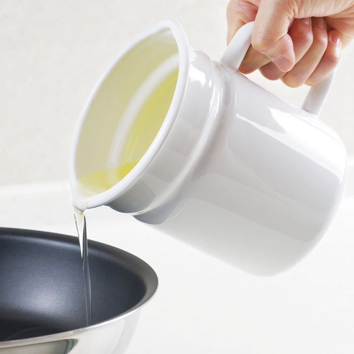 オイルポット 1L ピア・コローレ こし網付き ホーロー -7