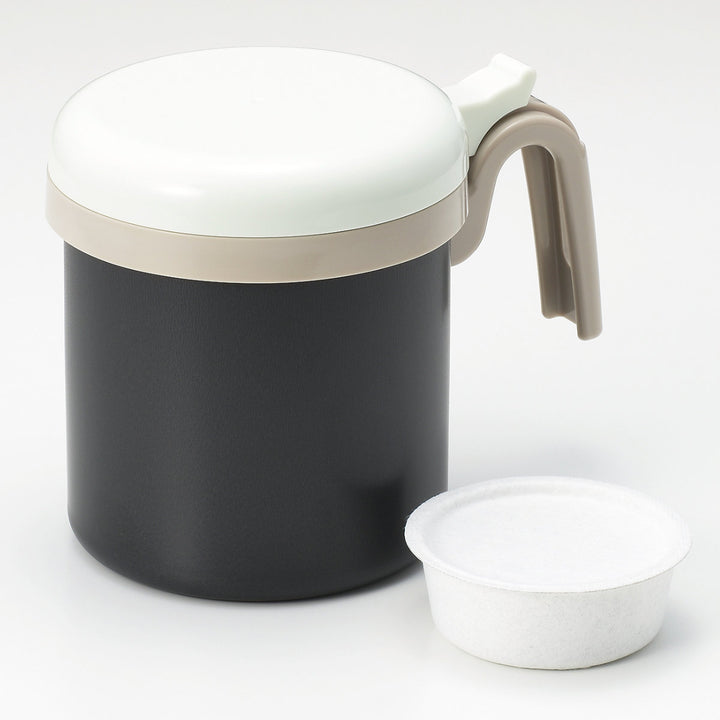 オイルポット 1L 活性炭フィルター1個付き 天ぷら名人 きれいにこせるオイルポット -8