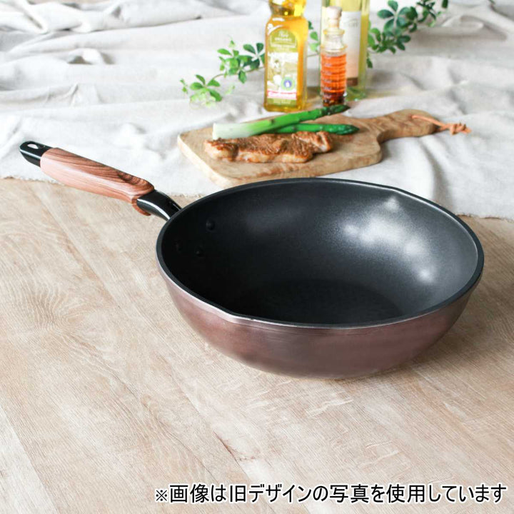 炒め鍋 28cm IH対応 日本製 和楽亭 フライパン 深型 -11