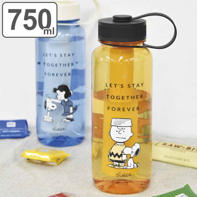 水筒 750ml プラスチック ドリンクボトル アイスチューブ付 PEANUTS スヌーピー