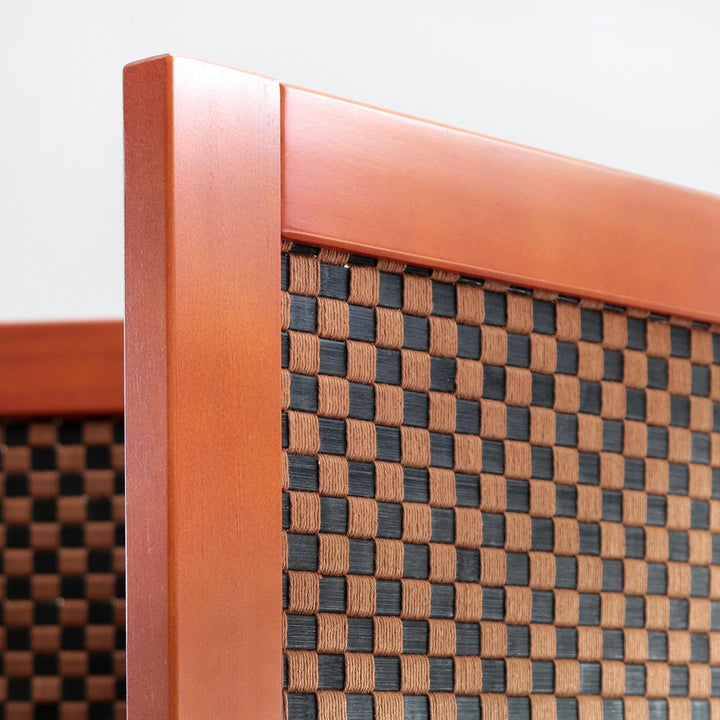 衝立 竹すだれ衝立 市松柄 2連 高さ135cm -12