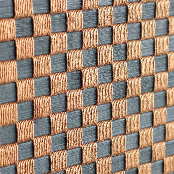 衝立 竹すだれ衝立 3連 市松柄 高さ170cm -11