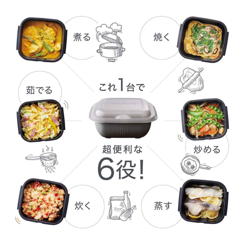 グルラボプラスシングルセット電子レンジ調理器具オーブン対応日本製