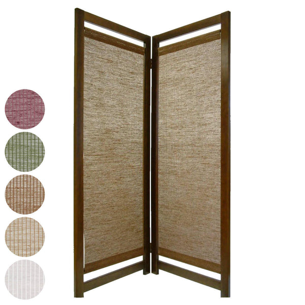 衝立 組立式パーテーション 2連 高さ165cm 麻
