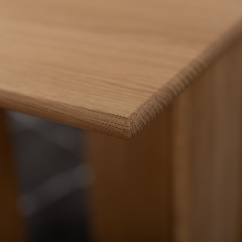 サイドテーブル 高さ55cm コの字 木製