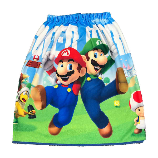 巻きタオル スーパーマリオ マイクロファイバー 60×120cm