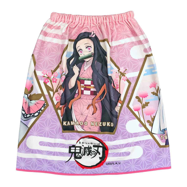 巻きタオル 鬼滅の刃 女の子デザイン マイクロファイバー 60×120cm