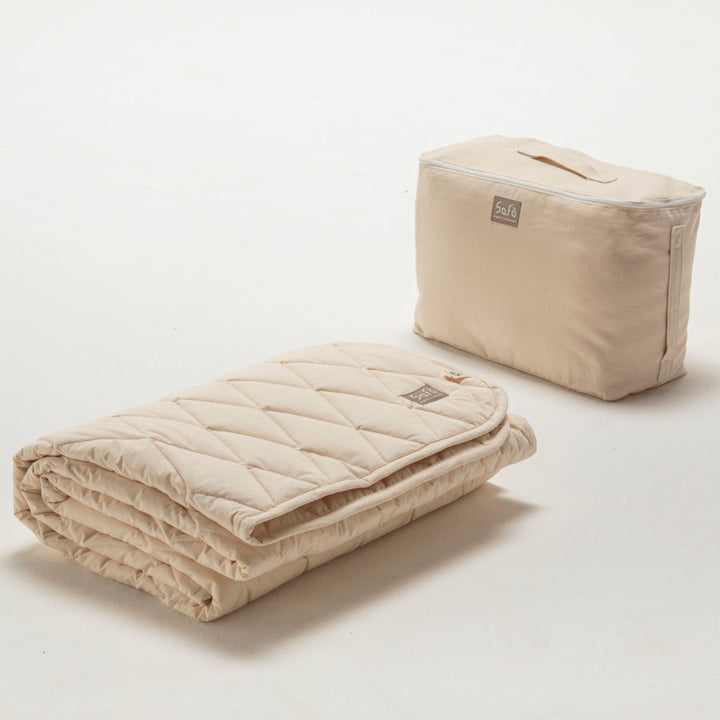 敷き布団パッドシングルsafoオーガニック100×205cm綿100％