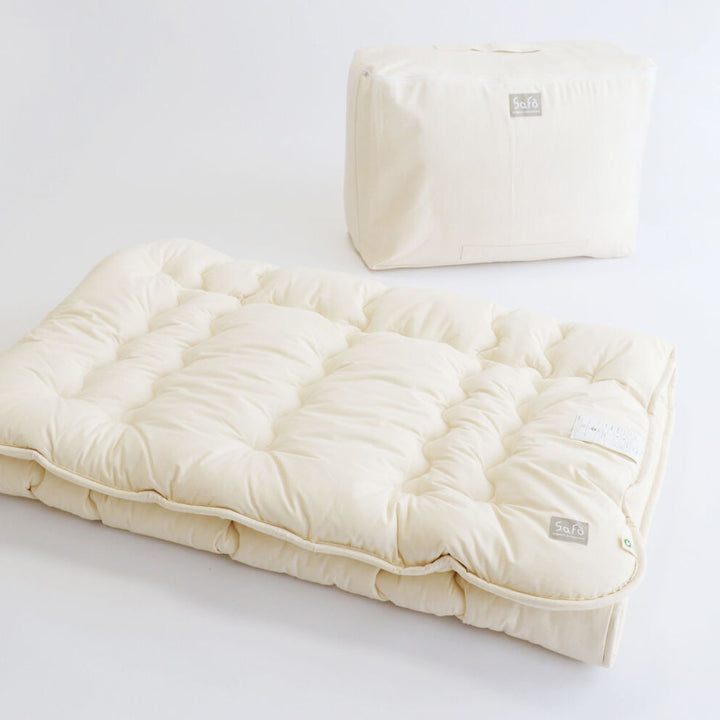 敷き布団セミダブルsafoオーガニック120×205cm綿100％