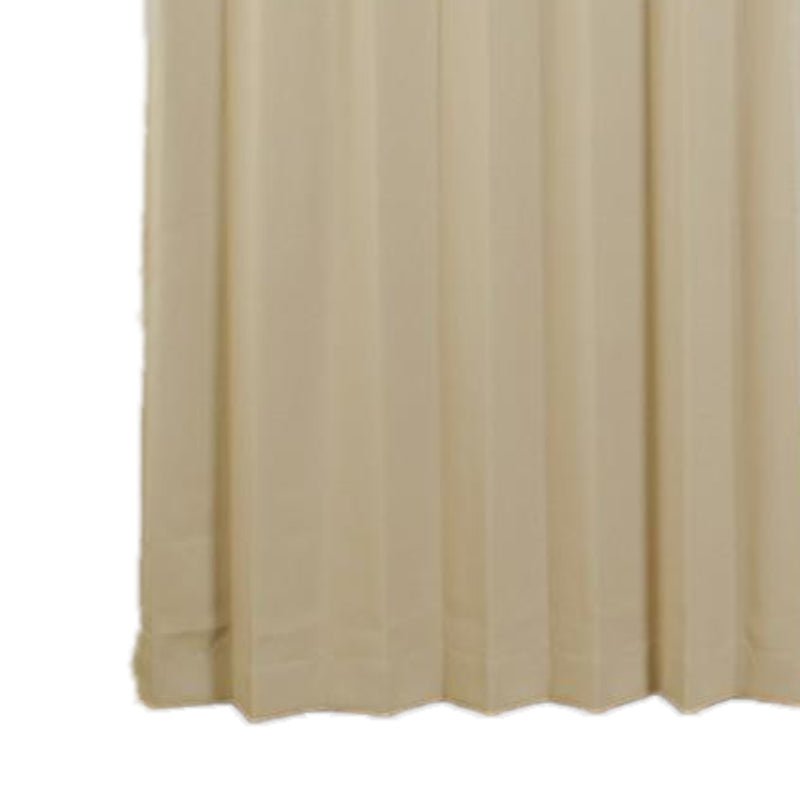ユニベール 遮光ドレープカーテン ベルーイ ベージュ 幅100×丈190cm 2枚組 1セット（厚地カーテン2枚）（直送品）