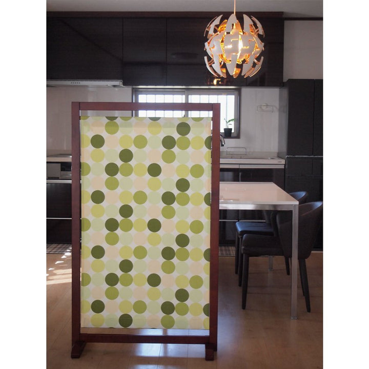 衝立 自立式1連衝立 ドット柄 高さ135cm -17