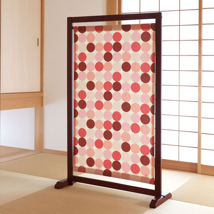 衝立 自立式1連衝立 ドット柄 高さ135cm -6
