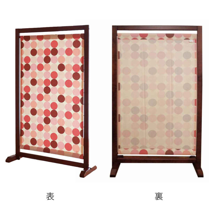 衝立 自立式1連衝立 ドット柄 高さ135cm -7
