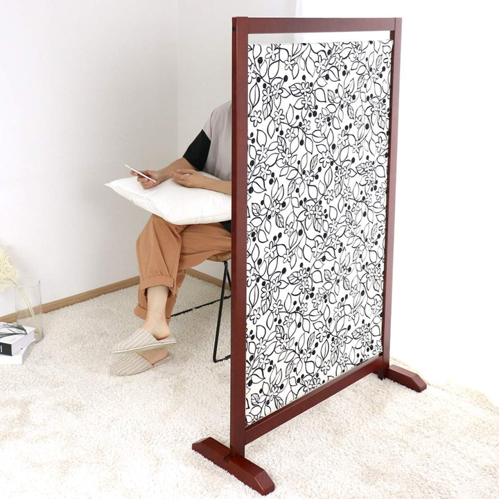 衝立 自立式1連衝立 花柄 高さ135cm -14