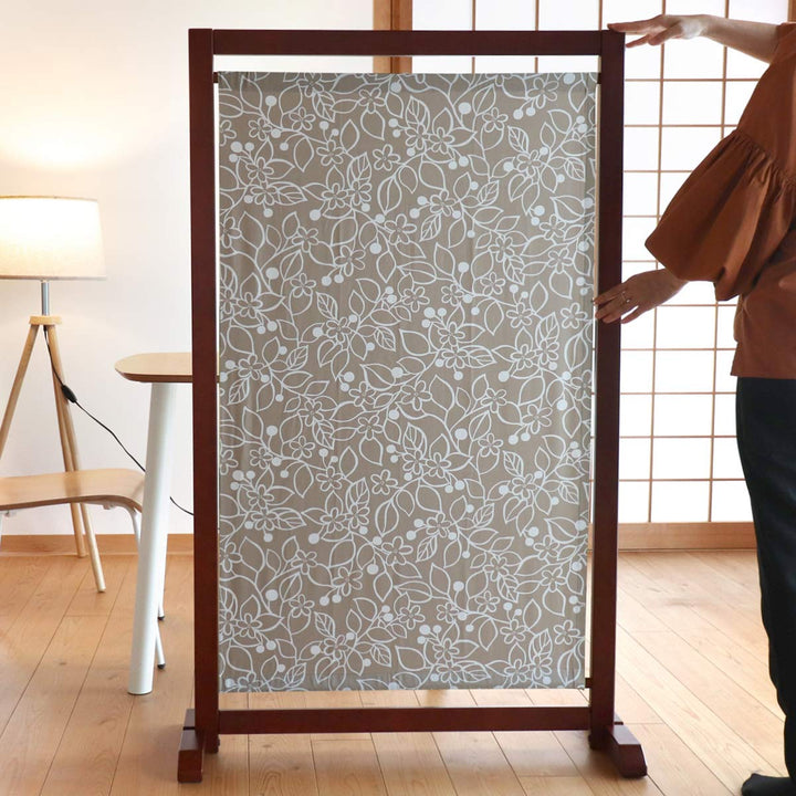 衝立 自立式1連衝立 花柄 高さ135cm -10