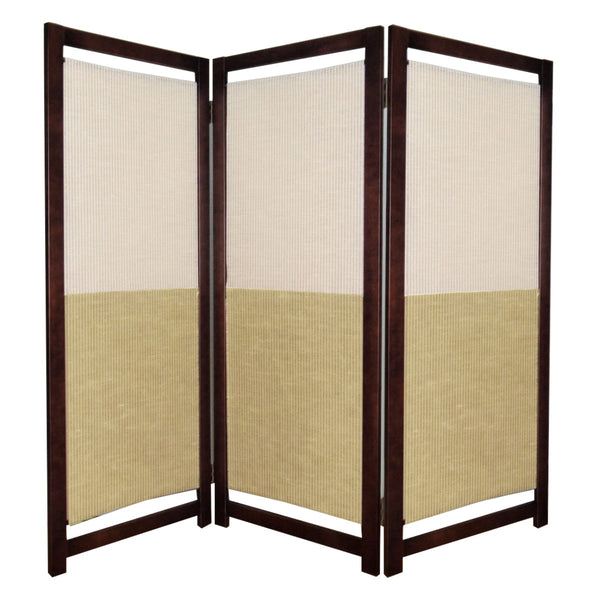 パーテーション リバーシブルパーテーション ホワイト＆ベージュ 3連 高さ135cm
