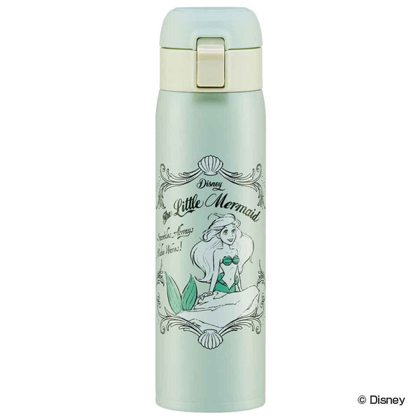 水筒 480ml ステンレス 直飲み ワンタッチ リトル・マーメイド アリエル