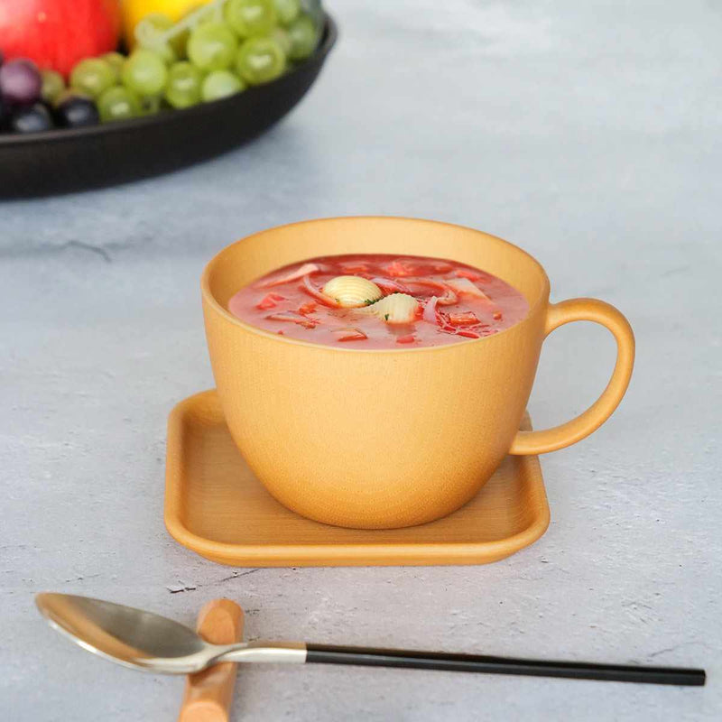 スープカップ 450ml Nhhome 木目調 プラスチック