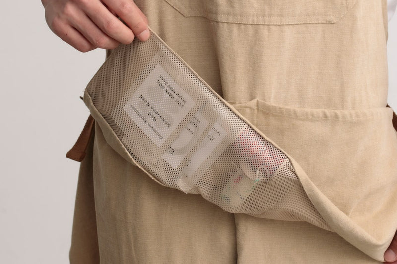 エプロン 	綿100％ メンズガーデニングエプロン ポケット付き ループ付き COCOWALK